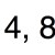 2, 4, 8...